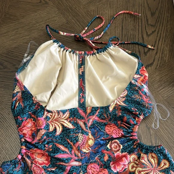 ULLA JOHNSON ‘MABEL PRINT RUCHED CUTOUT’ SWIMSUIT, Medium, $425 - Picture 15 of 15